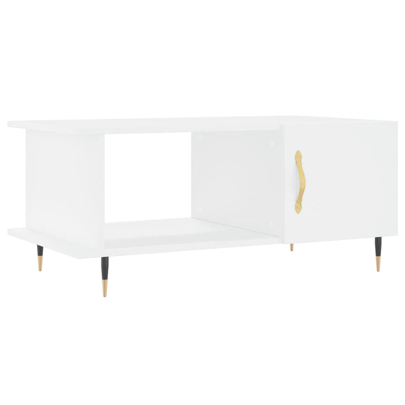 Salontafel 90x50x40 cm bewerkt hout wit MeubelReus