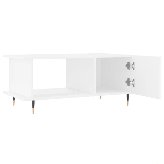Salontafel 90x50x40 cm bewerkt hout wit MeubelReus