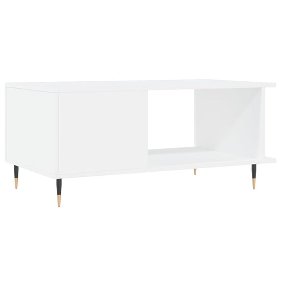 Salontafel 90x50x40 cm bewerkt hout wit MeubelReus