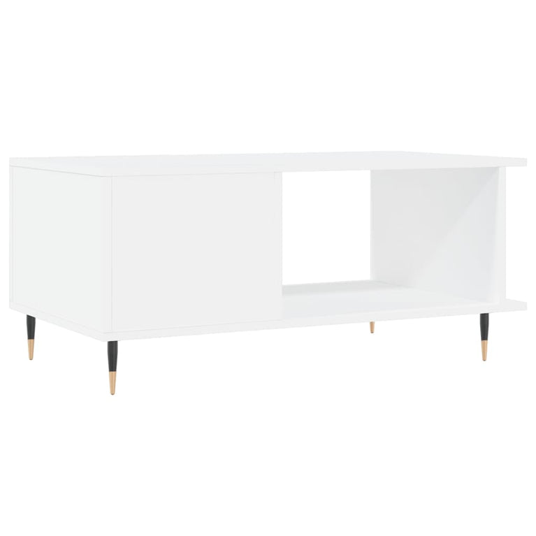 Salontafel 90x50x40 cm bewerkt hout wit MeubelReus