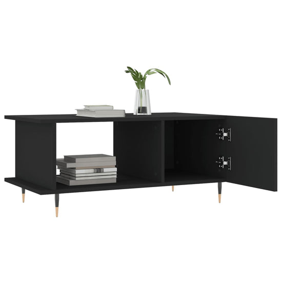 Salontafel 90x50x40 cm bewerkt hout zwart MeubelReus
