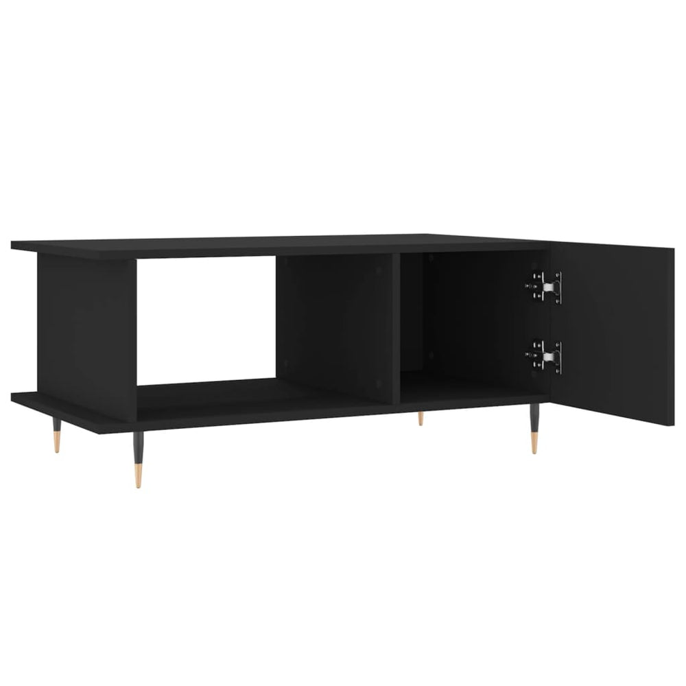 Salontafel 90x50x40 cm bewerkt hout zwart MeubelReus