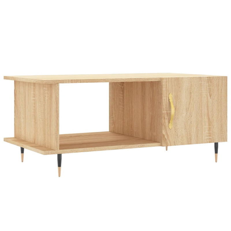 Salontafel 90x50x40 cm bewerkt hout sonoma eikenkleurig MeubelReus