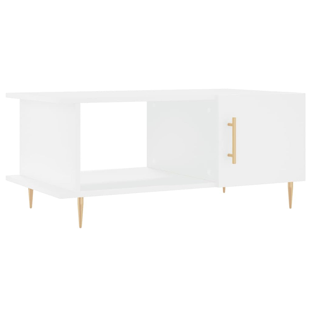 Salontafel 90x50x40 cm bewerkt hout wit MeubelReus