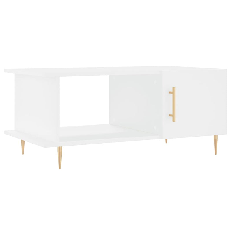Salontafel 90x50x40 cm bewerkt hout wit MeubelReus