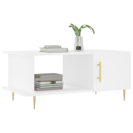 Salontafel 90x50x40 cm bewerkt hout wit MeubelReus