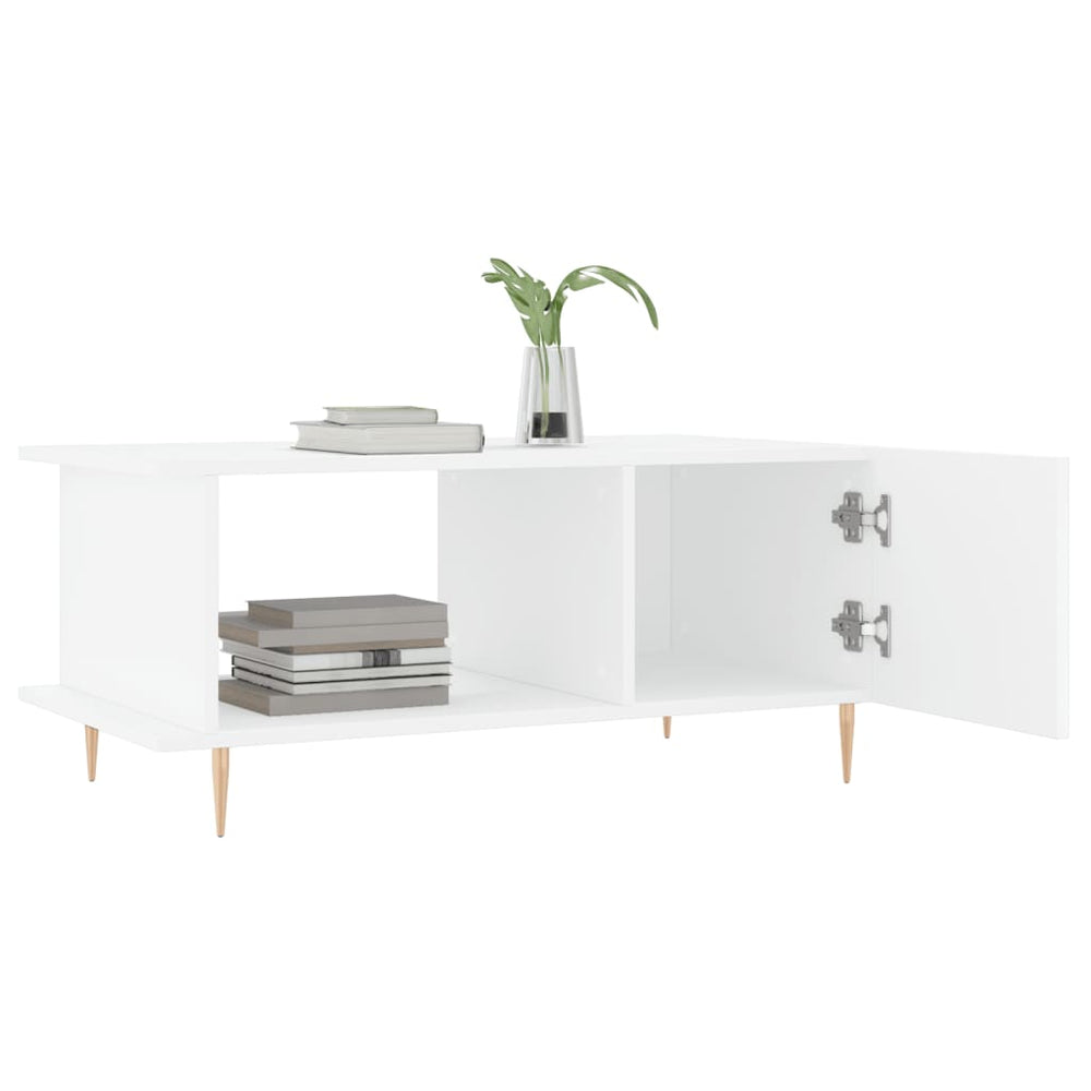 Salontafel 90x50x40 cm bewerkt hout wit MeubelReus