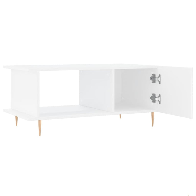 Salontafel 90x50x40 cm bewerkt hout wit MeubelReus