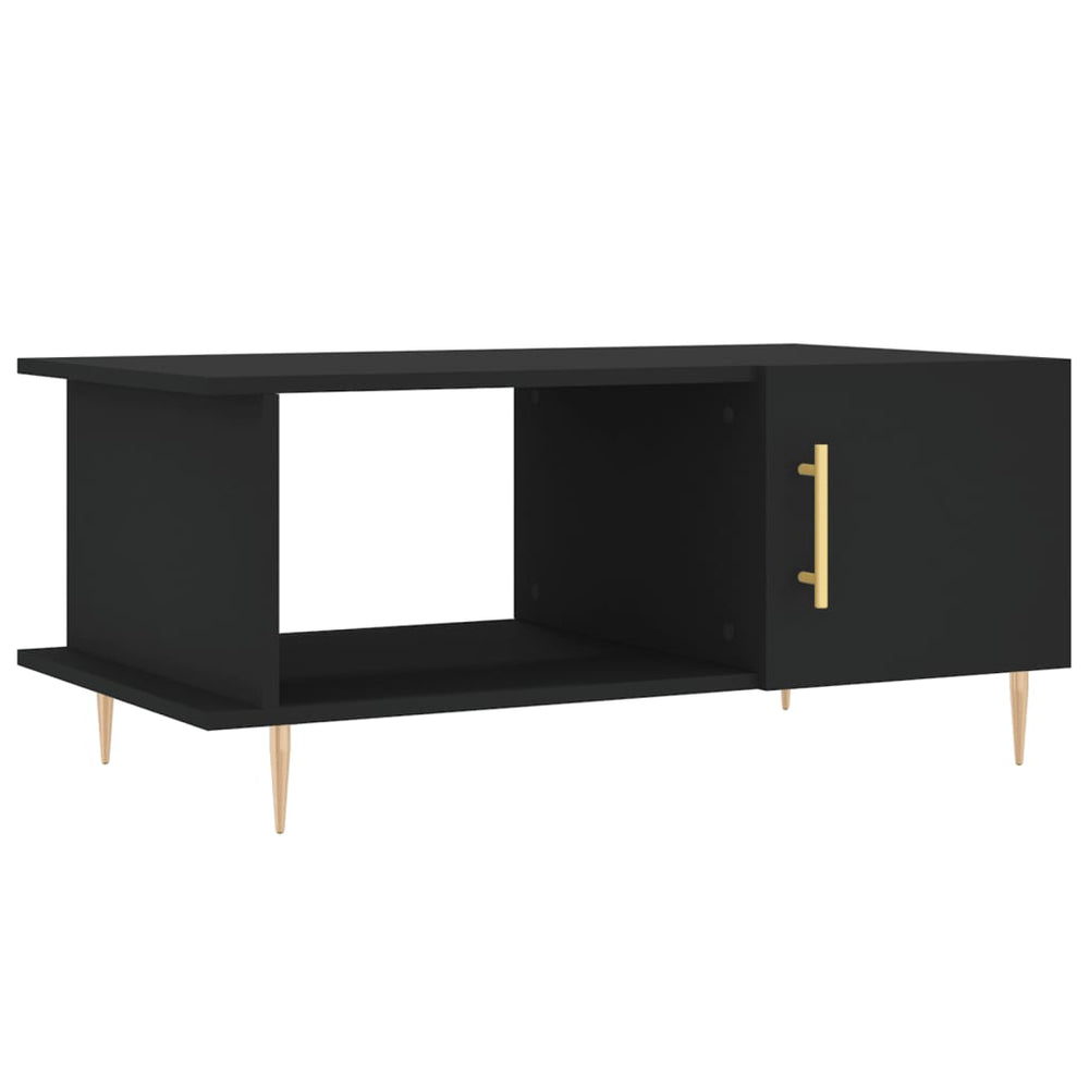 Salontafel 90x50x40 cm bewerkt hout zwart MeubelReus