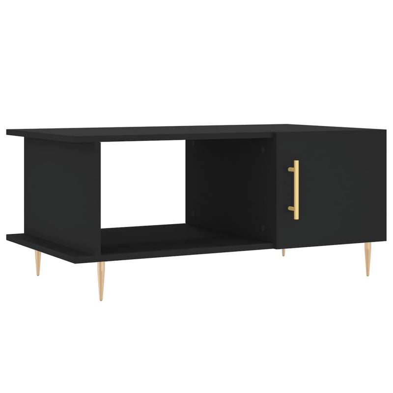Salontafel 90x50x40 cm bewerkt hout zwart MeubelReus