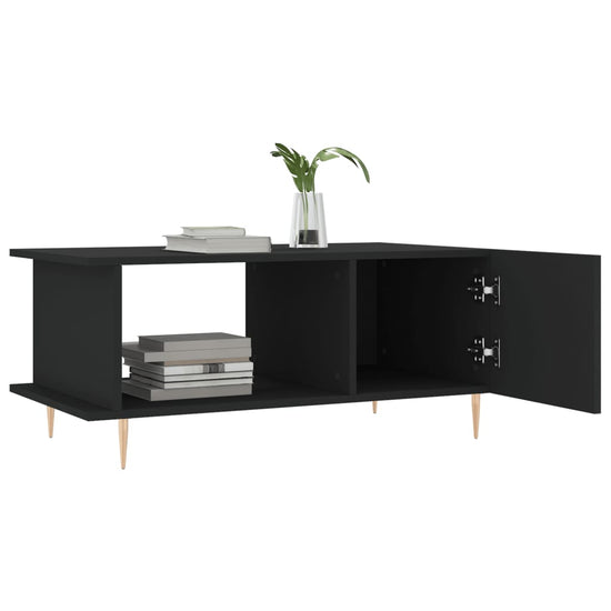 Salontafel 90x50x40 cm bewerkt hout zwart MeubelReus
