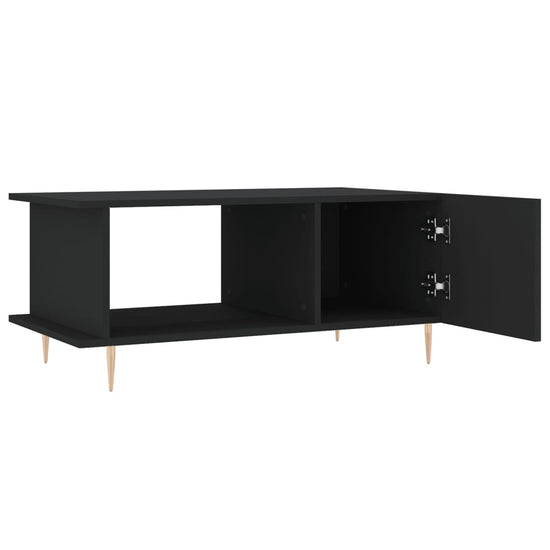Salontafel 90x50x40 cm bewerkt hout zwart MeubelReus