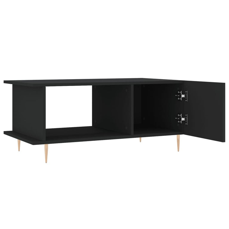 Salontafel 90x50x40 cm bewerkt hout zwart MeubelReus