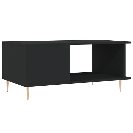 Salontafel 90x50x40 cm bewerkt hout zwart MeubelReus