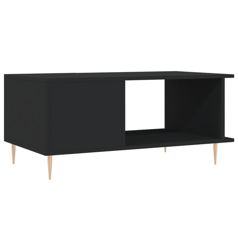 Salontafel 90x50x40 cm bewerkt hout zwart MeubelReus