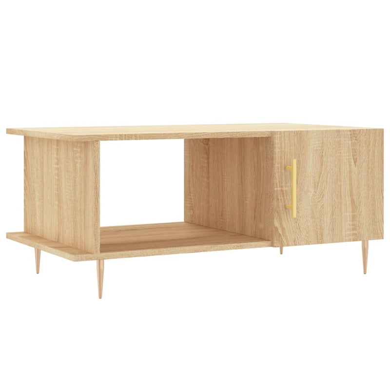 Salontafel 90x50x40 cm bewerkt hout sonoma eikenkleurig MeubelReus