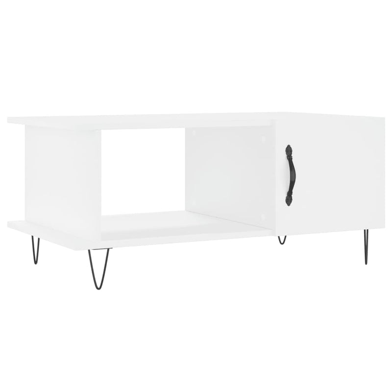 Salontafel 90x50x40 cm bewerkt hout wit MeubelReus