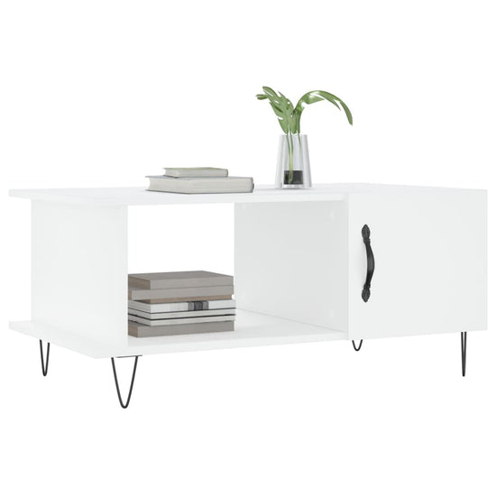 Salontafel 90x50x40 cm bewerkt hout wit MeubelReus