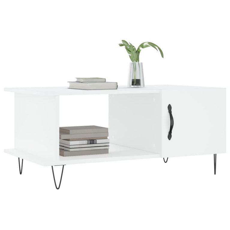 Salontafel 90x50x40 cm bewerkt hout wit MeubelReus