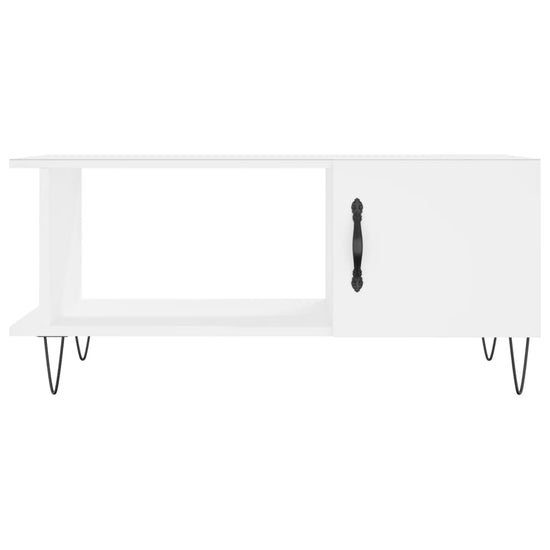 Salontafel 90x50x40 cm bewerkt hout wit MeubelReus