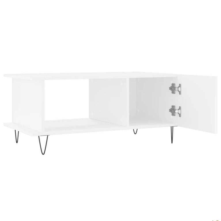 Salontafel 90x50x40 cm bewerkt hout wit MeubelReus