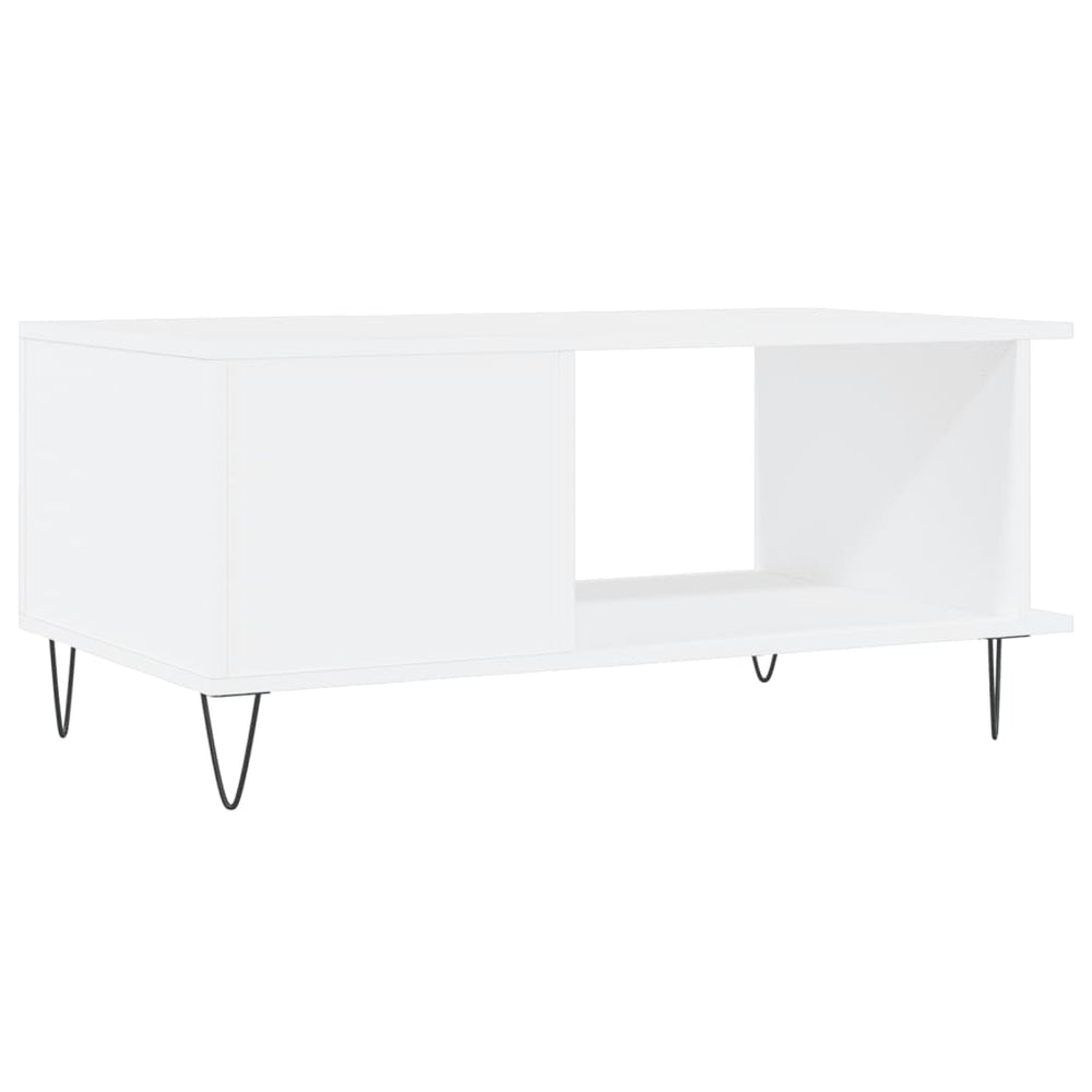 Salontafel 90x50x40 cm bewerkt hout wit MeubelReus