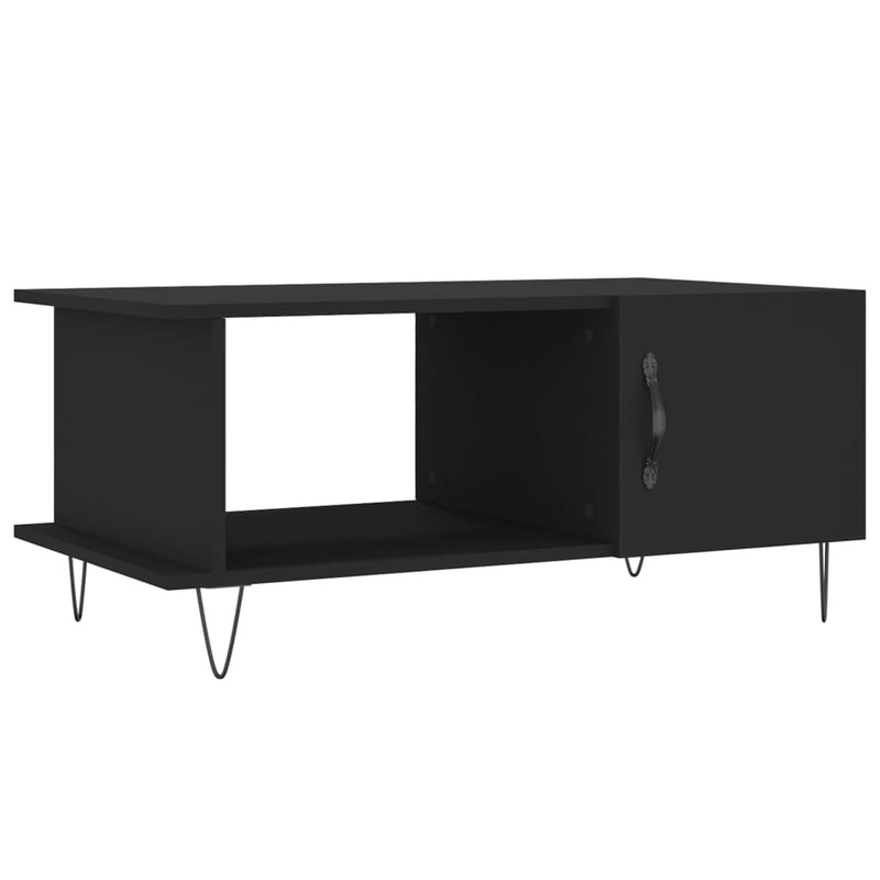 Salontafel 90x50x40 cm bewerkt hout zwart MeubelReus
