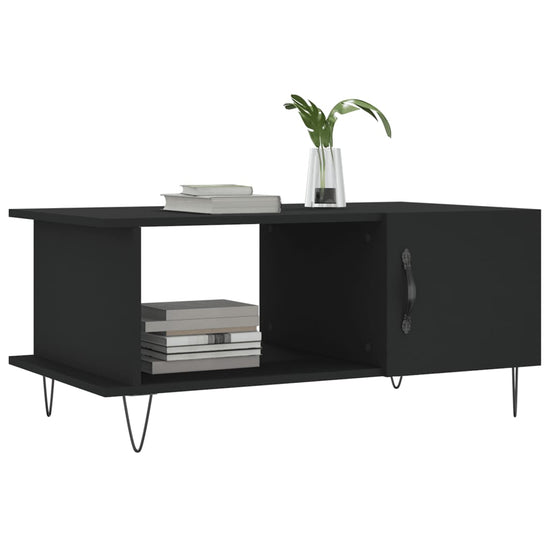 Salontafel 90x50x40 cm bewerkt hout zwart MeubelReus