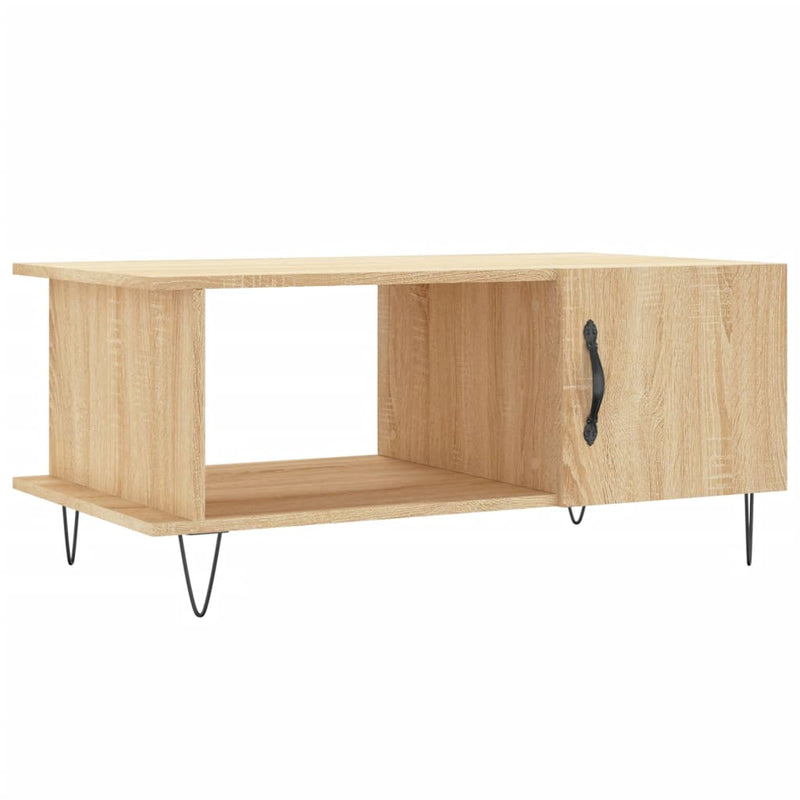 Salontafel 90x50x40 cm bewerkt hout sonoma eikenkleurig MeubelReus