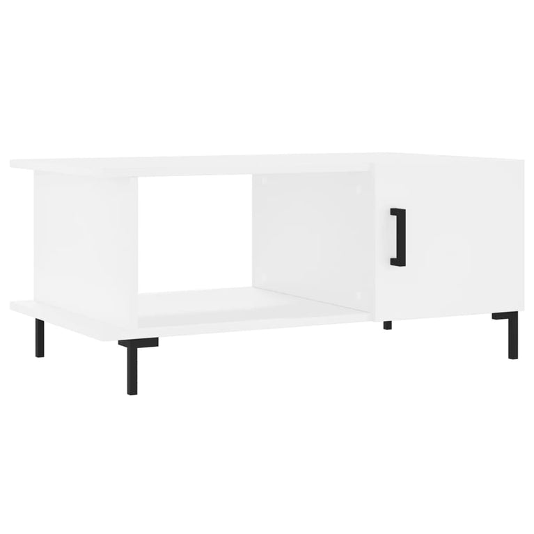 Salontafel 90x50x40 cm bewerkt hout wit MeubelReus