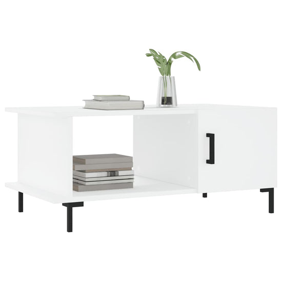 Salontafel 90x50x40 cm bewerkt hout wit MeubelReus