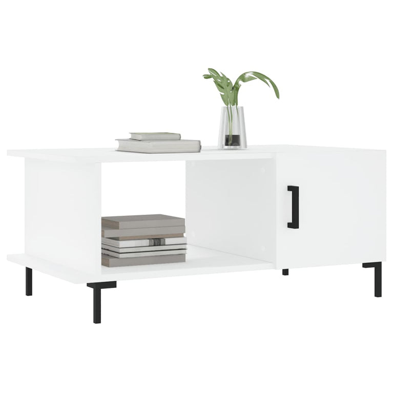 Salontafel 90x50x40 cm bewerkt hout wit MeubelReus
