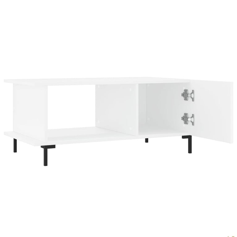 Salontafel 90x50x40 cm bewerkt hout wit MeubelReus