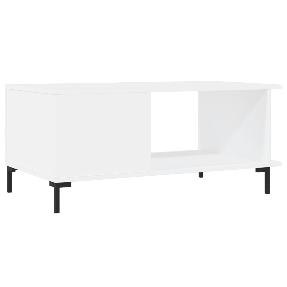 Salontafel 90x50x40 cm bewerkt hout wit MeubelReus
