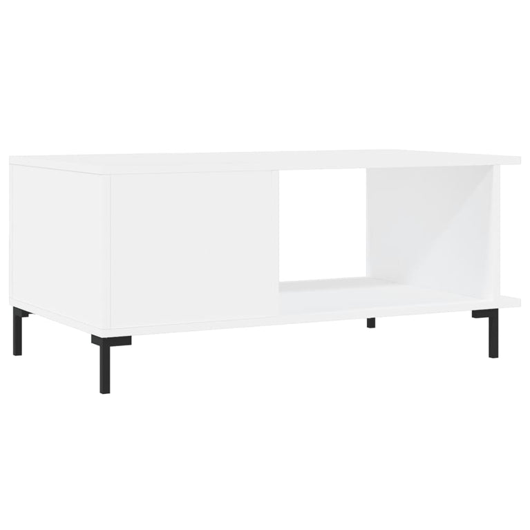 Salontafel 90x50x40 cm bewerkt hout wit MeubelReus