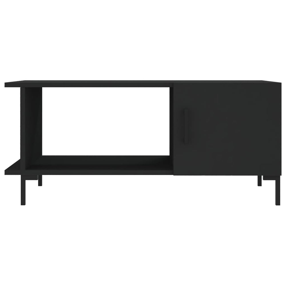 Salontafel 90x50x40 cm bewerkt hout zwart MeubelReus