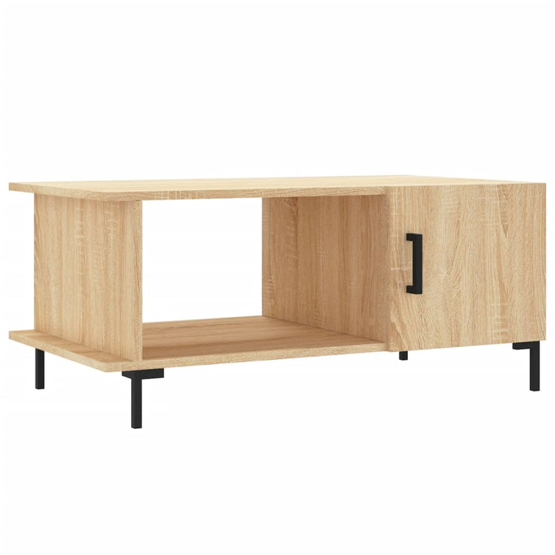 Salontafel 90x50x40 cm bewerkt hout sonoma eikenkleurig MeubelReus