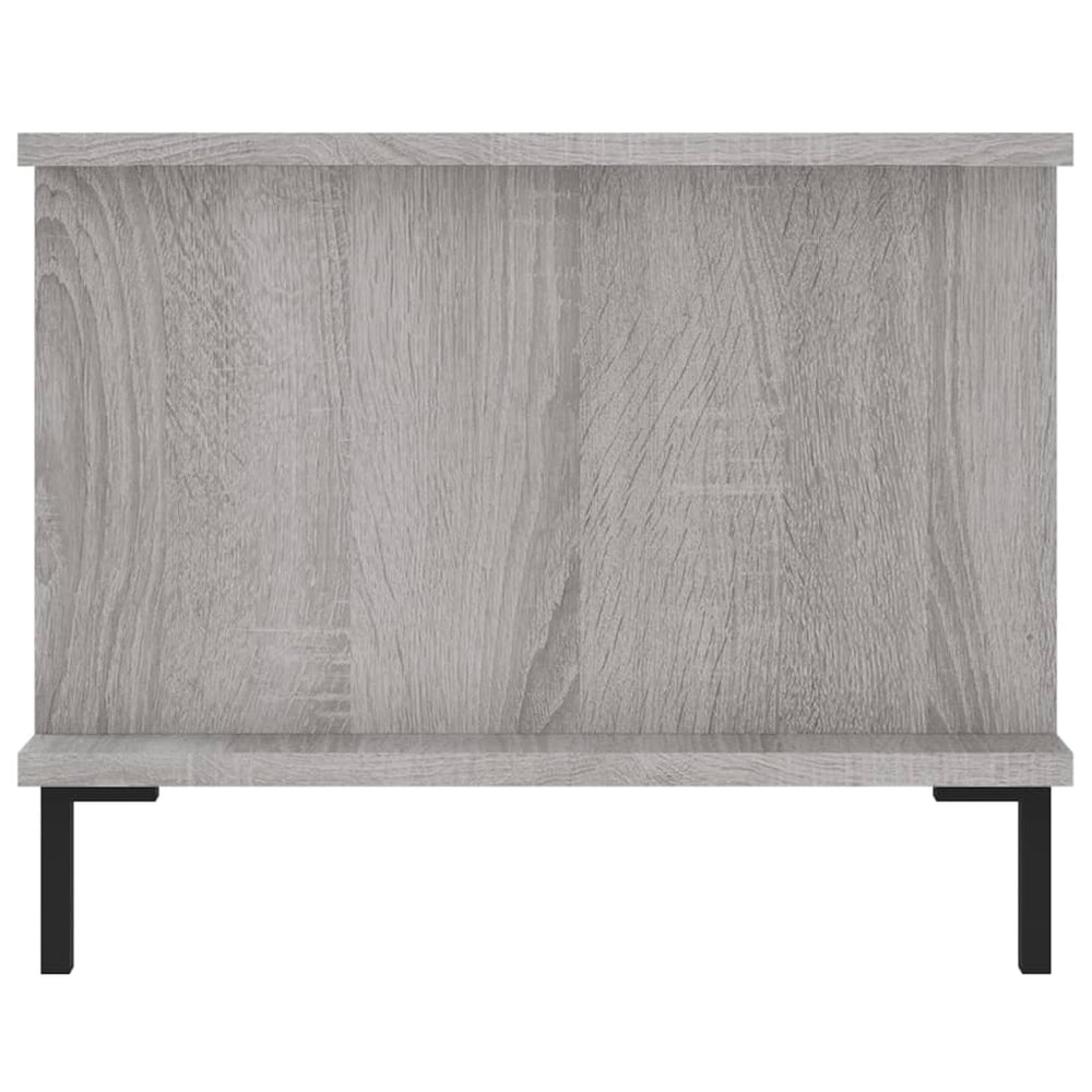 Salontafel 90x50x40 cm bewerkt hout grijs sonoma eikenkleurig MeubelReus