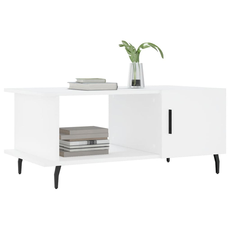 Salontafel 90x50x40 cm bewerkt hout wit MeubelReus