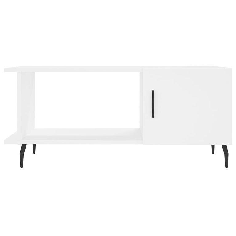 Salontafel 90x50x40 cm bewerkt hout wit MeubelReus