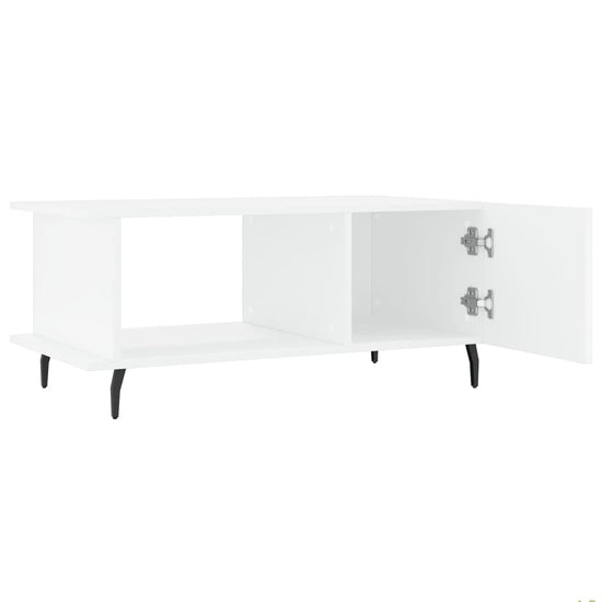 Salontafel 90x50x40 cm bewerkt hout wit MeubelReus