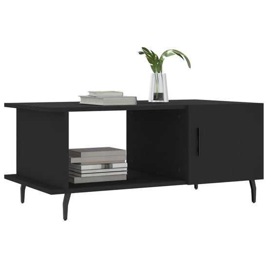 Salontafel 90x50x40 cm bewerkt hout zwart MeubelReus