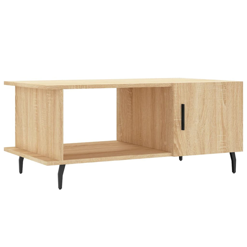 Salontafel 90x50x40 cm bewerkt hout sonoma eikenkleurig MeubelReus