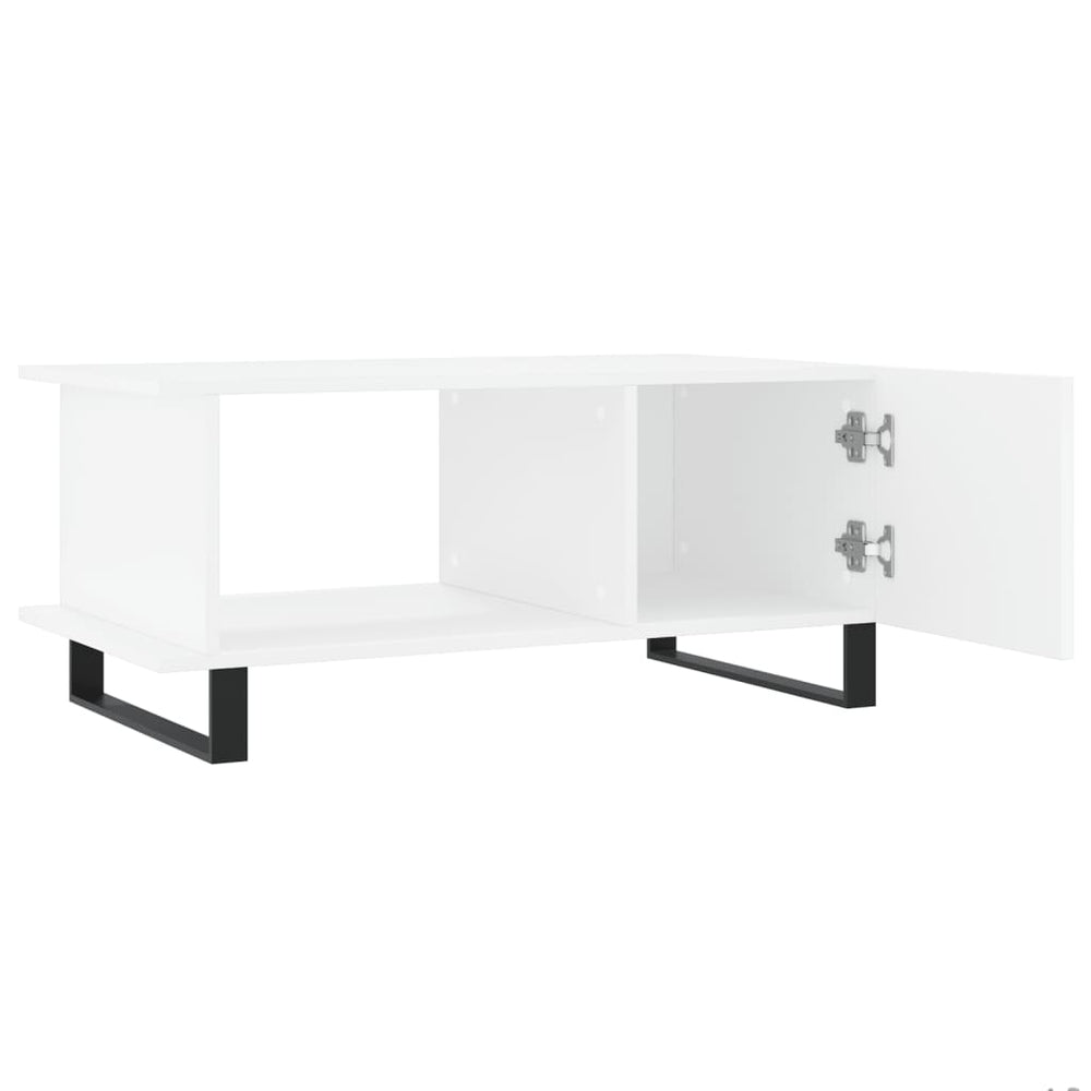Salontafel 90x50x40 cm bewerkt hout wit MeubelReus