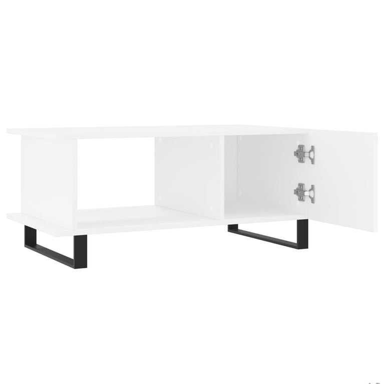 Salontafel 90x50x40 cm bewerkt hout wit MeubelReus