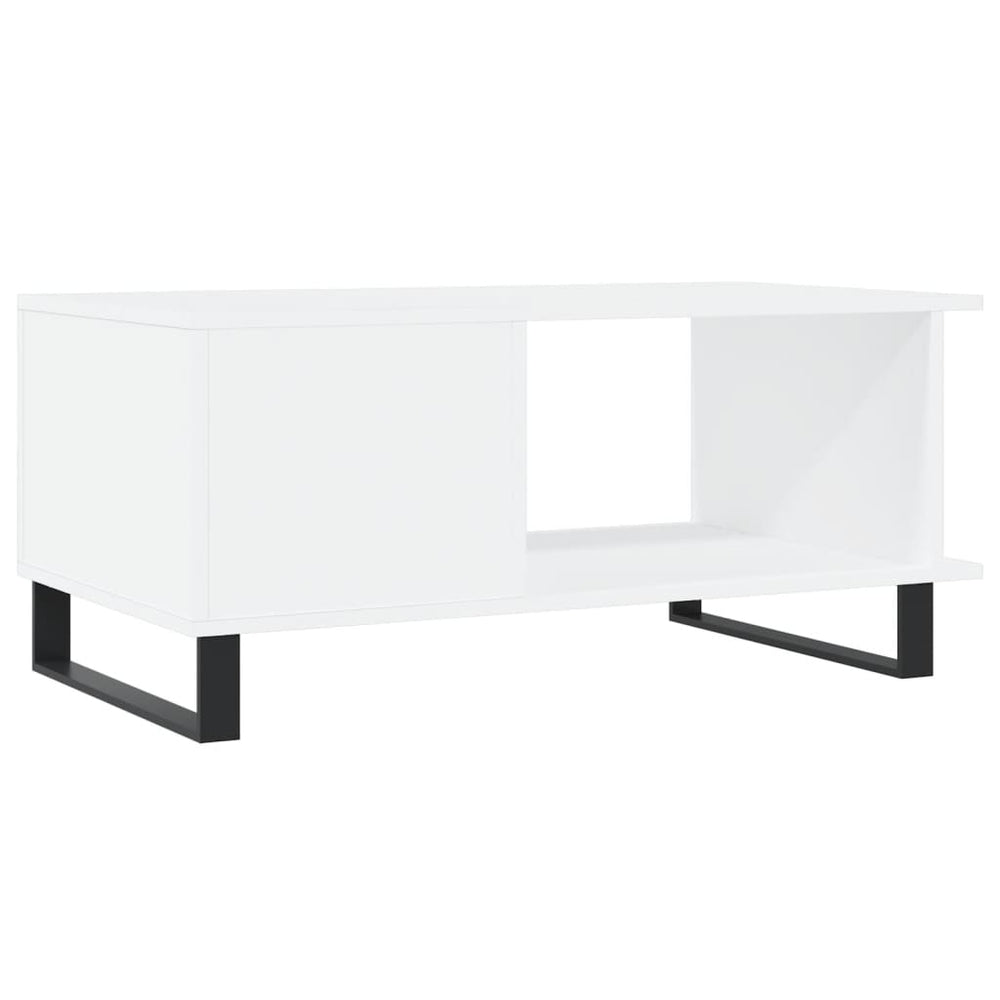 Salontafel 90x50x40 cm bewerkt hout wit MeubelReus