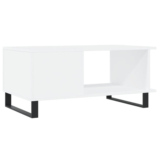 Salontafel 90x50x40 cm bewerkt hout wit MeubelReus