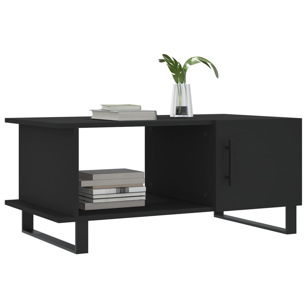 Salontafel 90x50x40 cm bewerkt hout zwart MeubelReus