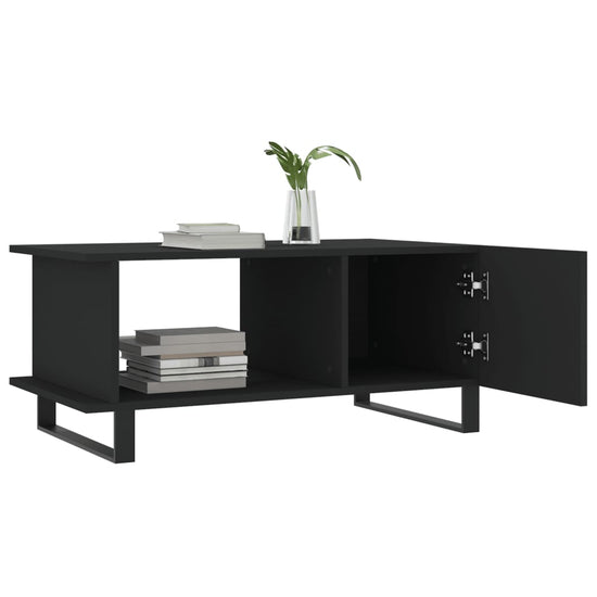 Salontafel 90x50x40 cm bewerkt hout zwart MeubelReus