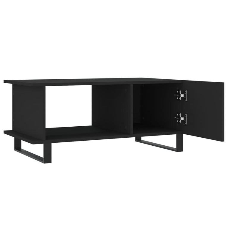 Salontafel 90x50x40 cm bewerkt hout zwart MeubelReus